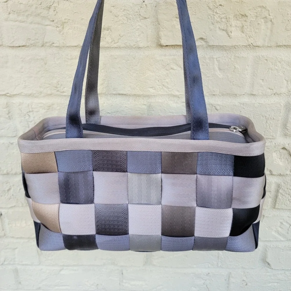 Harveys Original Seatbelt Bag Treecycle - Medium Zipper Top Handle Satchel Purse